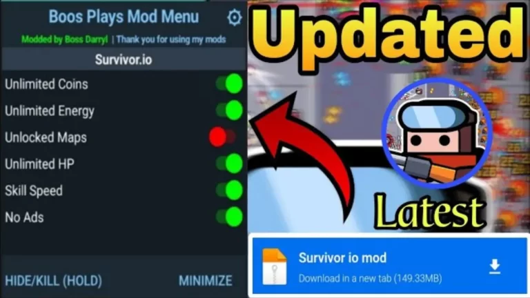 Survivor io Mod Menu APK v2.8.1 (Unlimited Money and Gems)